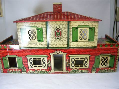 how much is a metal doll house worth|50s marx metal doll house.